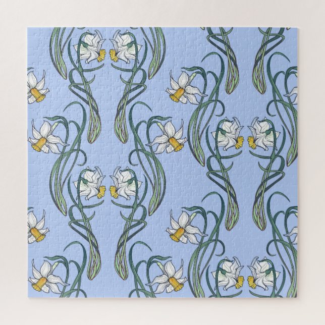 Quebra-cabeça Daffodils Art: Nouveau Primavera (Vertical)