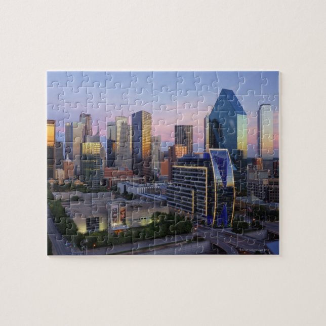 Quebra-cabeça Dallas Skyline (Horizontal)