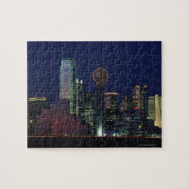 Quebra-cabeça Dallas Skyline à Noite