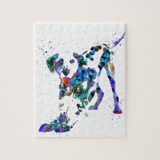 Quebra-cabeça Dalmatian, cão Dalmatian, Dalmatian da aguarela