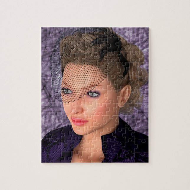 Quebra-cabeça Dama de Roxo (Vertical)