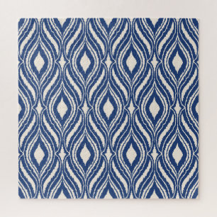 Quebra-cabeça Damask marroquino, padrão abstrato sem problemas.