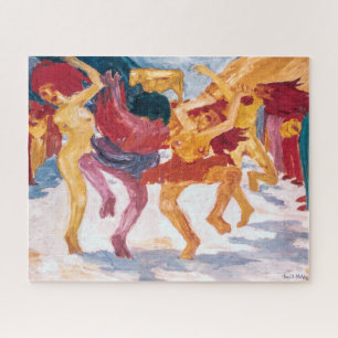 Quebra-cabeça Dança em Torno do Bezerro de Ouro Emil Nolde