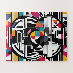 Quebra-cabeça Dança Moderna e Colorida de abstrato