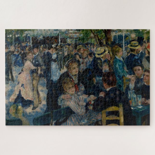 Quebra-cabeça Dança no Le Moulin de la Galette - Auguste Renoir (Horizontal)