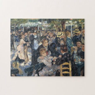 Quebra-cabeça Dança no Le Moulin de la Galette - Pintura de Ren