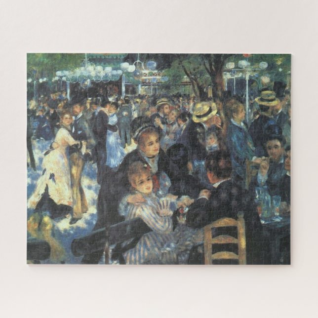 Quebra-cabeça Dança no Le Moulin de la Galette por Renoir (Horizontal)