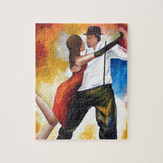 Quebra-cabeça Dança no sonho colorido dos amantes do tango do