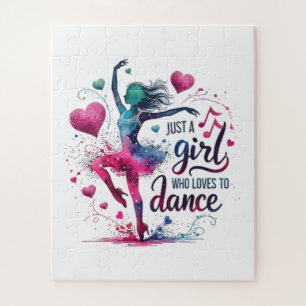 Quebra-cabeça Dança Retro Apenas Uma Garota Que Ama Dançar