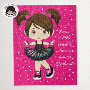 Quebra-cabeça Dançador de Brunette Personalizado