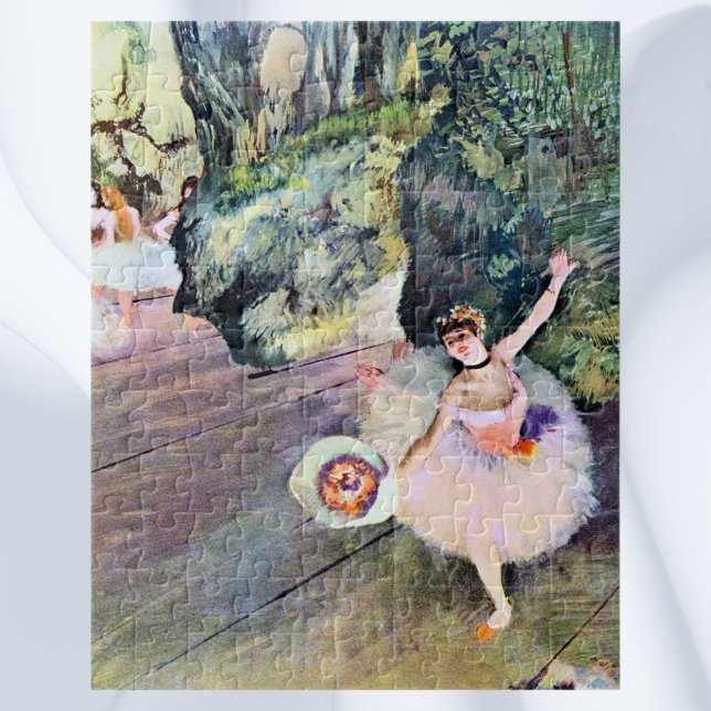 Quebra-cabeça Dançarina com Buquê de Flores por Edgar Degas (Criador carregado)