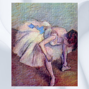 Quebra-cabeça Dançarina Sentada de Edgar Degas, Arte de Balé Vin