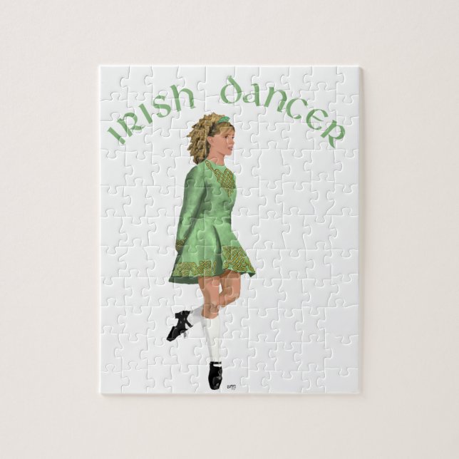 Quebra-cabeça Dançarino Irlandês - Verde (Vertical)