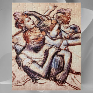 Quebra-cabeça Dançarinos de balé na meia figura por Edgar Dega