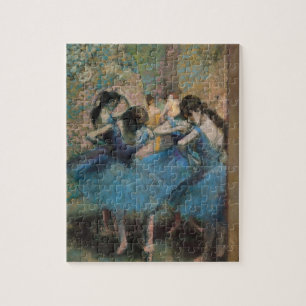 Quebra-cabeça Dançarinos de Edgar Degas no azul, 1890
