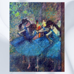 Quebra-cabeça Dançarinos em azul por Edgar Degas, Arte Balé de V