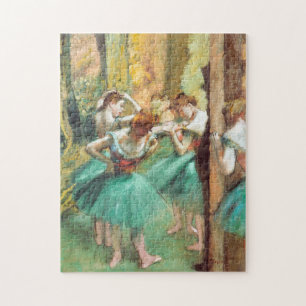 Quebra-cabeça Dançarinos Pink e Green por Edgar Degas
