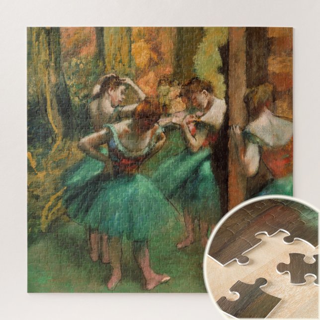 Quebra-cabeça Dançarinos, rosa e verde por Degas, Arte (Criador carregado)