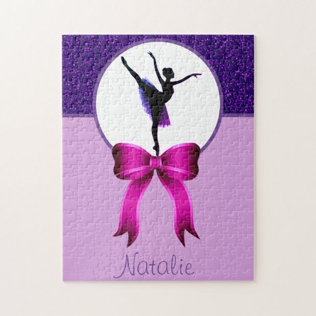 Quebra-cabeça Dance Girls Glitter e Arco Purple Jigsee Quebra-ca (Vertical)