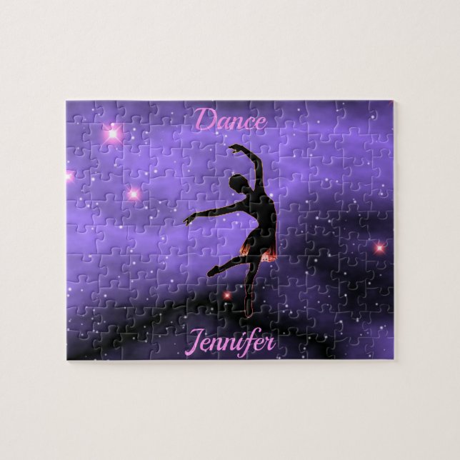 Quebra-cabeça Dance Rosa e Roxo     (Horizontal)