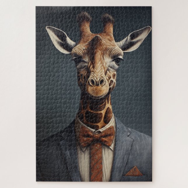 Quebra-cabeça Dapper Giraffe (Vertical)
