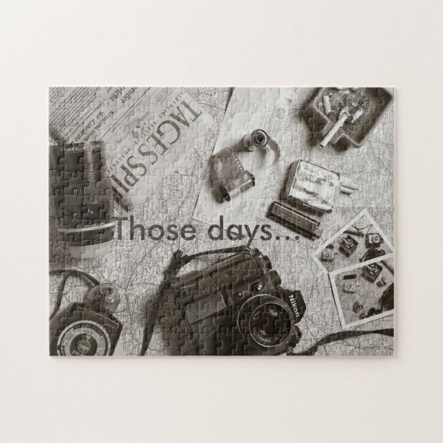 Quebra-cabeça dAQUELES DIAS - fotógrafo, vintage, (Horizontal)
