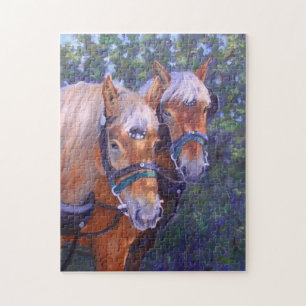 Quebra-cabeça das belas artes dos cavalos de