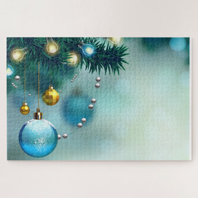 Quebra-cabeça das Bolas de Natal (Horizontal)