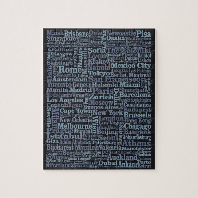 Quebra-cabeça das Cidades do Mundo (Vertical)