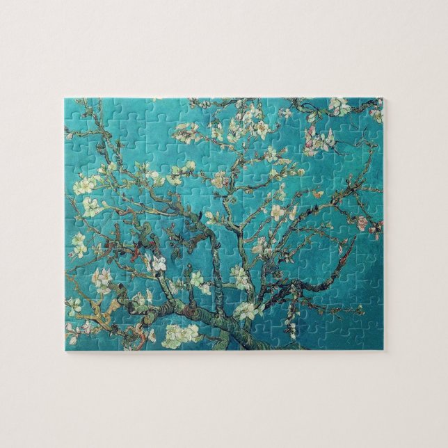 Quebra-cabeça das flores da amêndoa de Van Gogh (Horizontal)