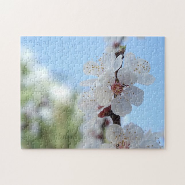 Quebra-cabeça das flores de pêssego (Horizontal)