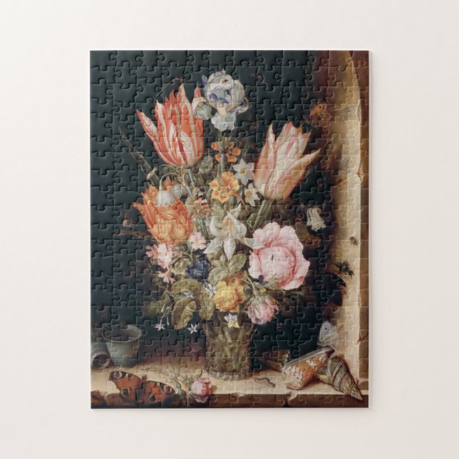 Quebra-cabeça das flores de Van antro Berghe (Vertical)