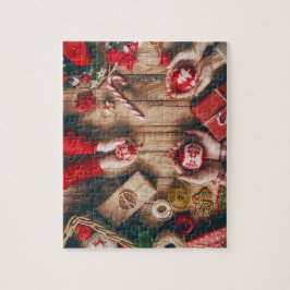 Quebra-cabeça das Mãos de Natal