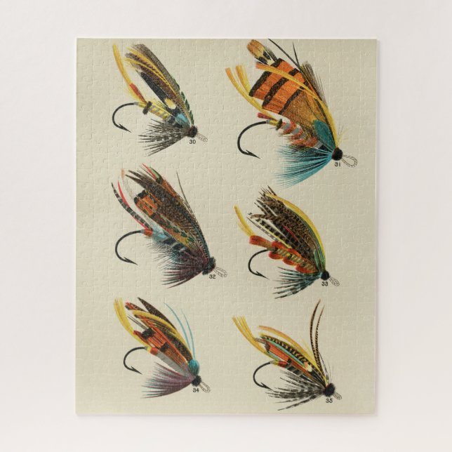 Quebra-cabeça das moscas do pescador  (Vertical)