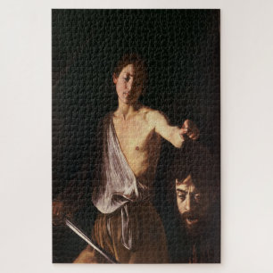 Quebra-cabeça David com o Chefe de Golias de Caravaggio