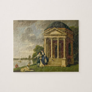 Quebra-cabeça David Garrick (1717-79) e sua esposa por seu