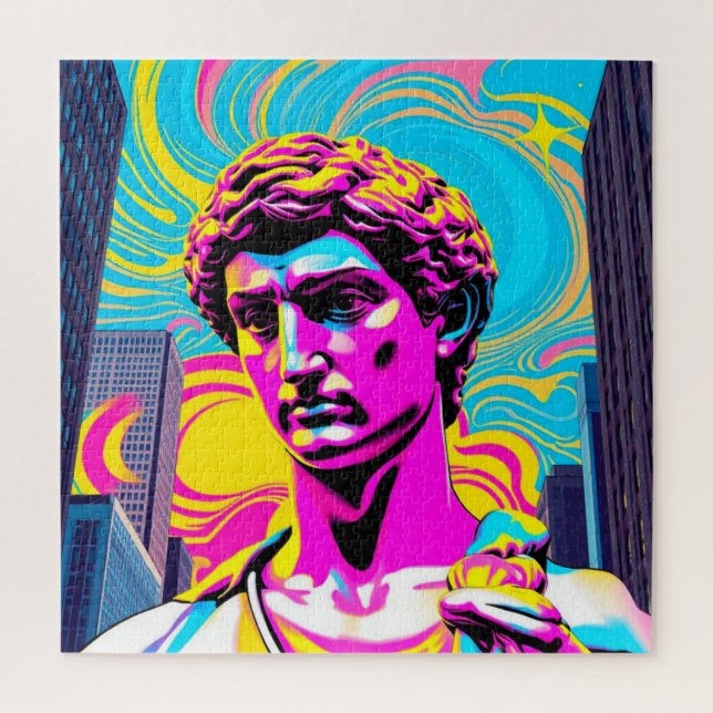 QUEBRA-CABEÇA DAVID POP ART-5 (Vertical)