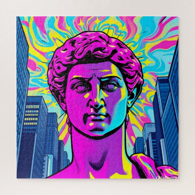 QUEBRA-CABEÇA DAVID POP ART-6 (Vertical)