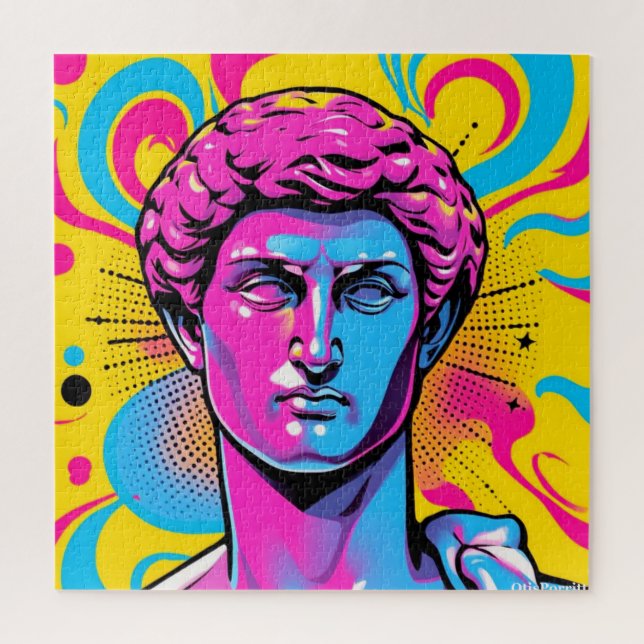 QUEBRA-CABEÇA DAVID POP ART-7 (Vertical)