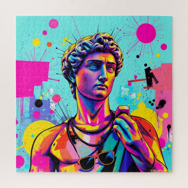 QUEBRA-CABEÇA DAVID POP ART-9 (Vertical)