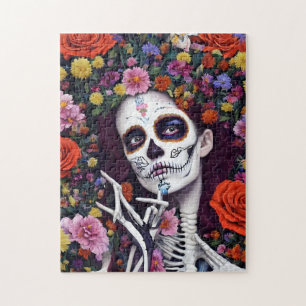 Quebra-cabeça Day of the Dead AI generated art