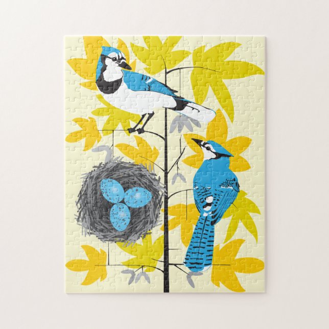 quebra-cabeça de 11x14 Blue Jays para Pessoas cega (Vertical)