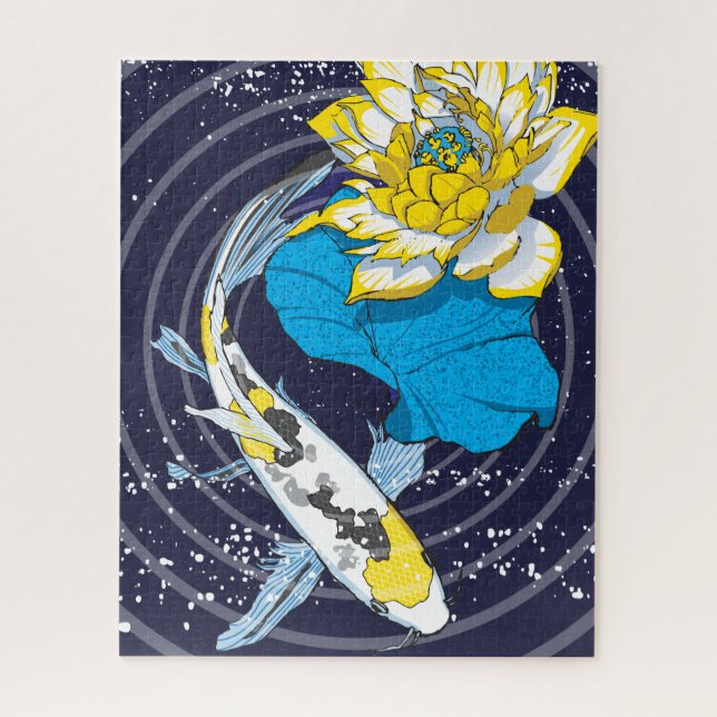 quebra-cabeça de 16x20 Koi e Lotus para Pessoas ce (Vertical)