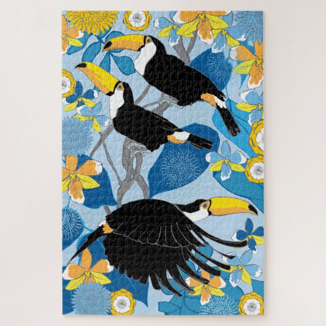 Quebra-cabeça de 20x30 Toucan para Pessoas cegas (Vertical)