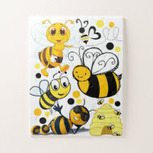 Quebra-cabeça de Abelhas Cute Busy