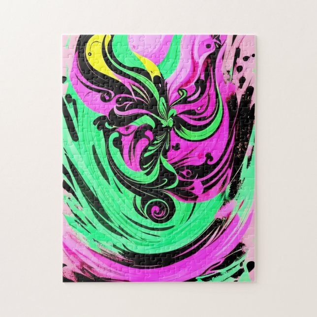 Quebra-cabeça de Abismo Colorido - 252 Peças (Vertical)