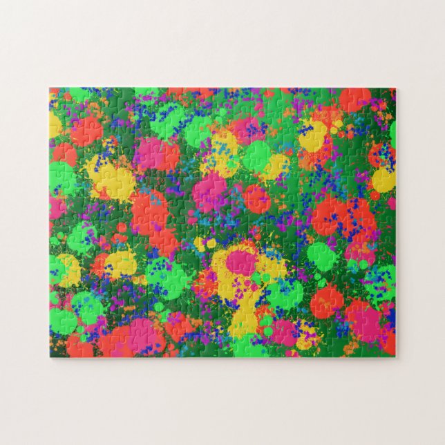 Quebra-cabeça de Abstrato de pintura e deslizante (Horizontal)