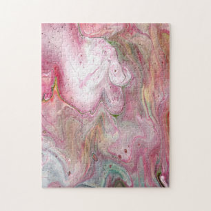 Quebra-cabeça de Abstrato verde flexível para vela
