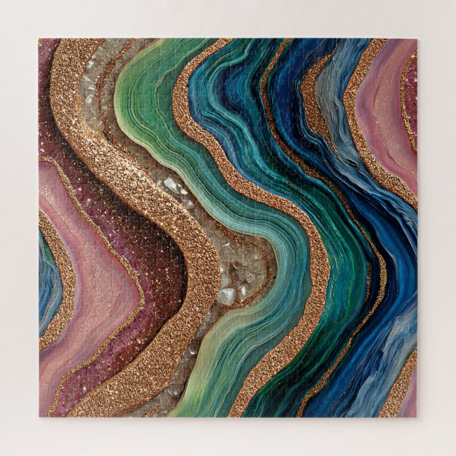 Quebra-cabeça de Ágata Brilho Boho (Vertical)
