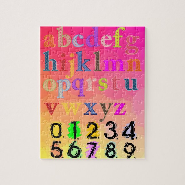 Quebra-cabeça de alfabeto (Vertical)